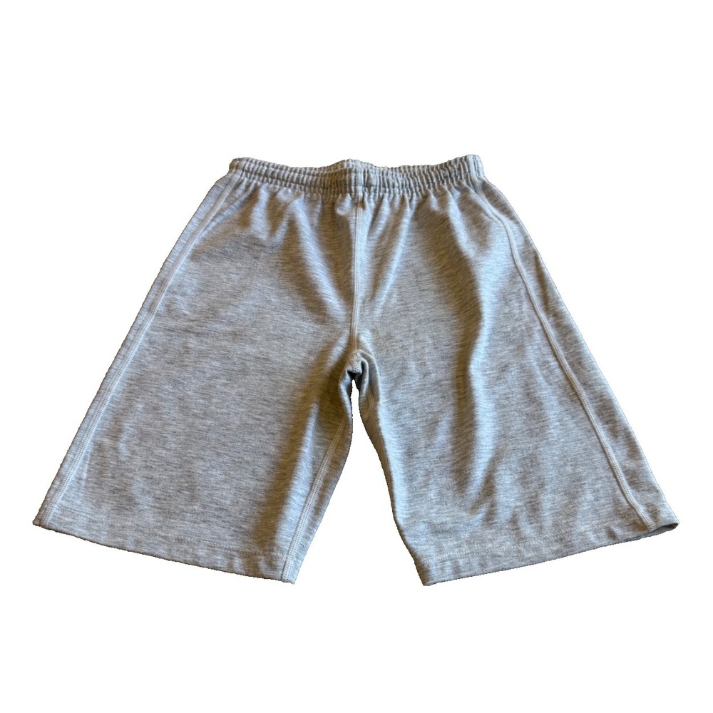 Unbranded Unisex Youth Elastic Waist Athletic Shorts;‎ Light Gray; Size Medium
